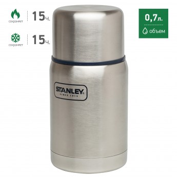 Термос для еды STANLEY ADVENTURE 0,7L 10-01571-010 стальной Термос для еды STANLEY ADVENTURE 0,7L 10-01571-010 стальной